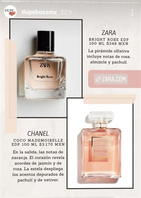 dupe of chanel perfume|coco mademoiselle dupe zara.